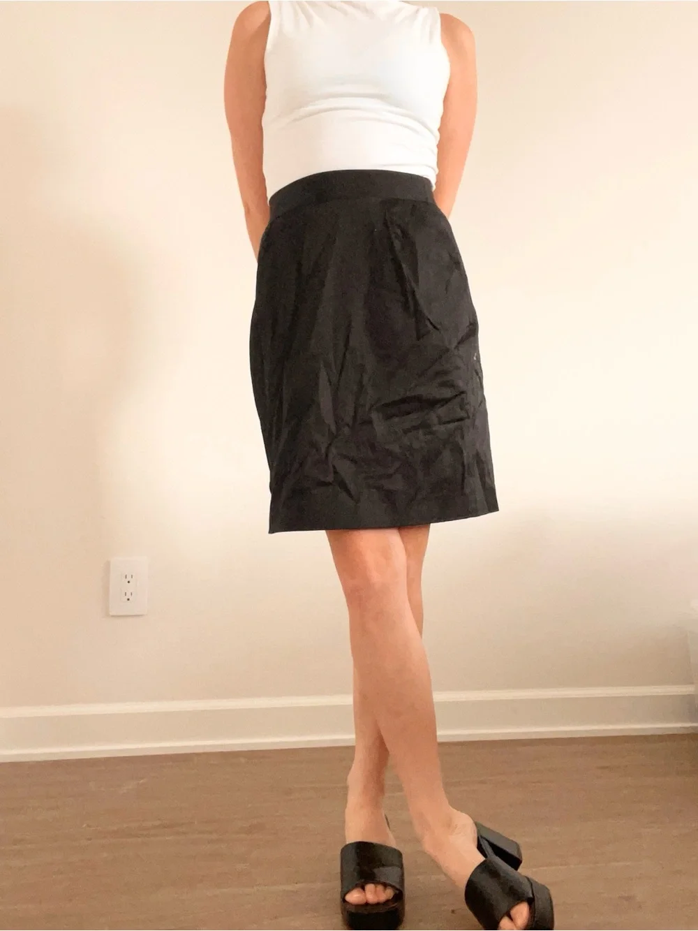 kate spade Black High-Waist Pencil Skirt